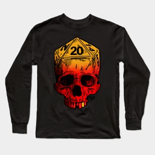 D20 Skull Long Sleeve T-Shirt